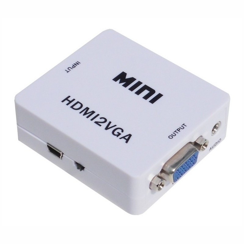 Mini Conversor Hdmi Para Vga Full HD